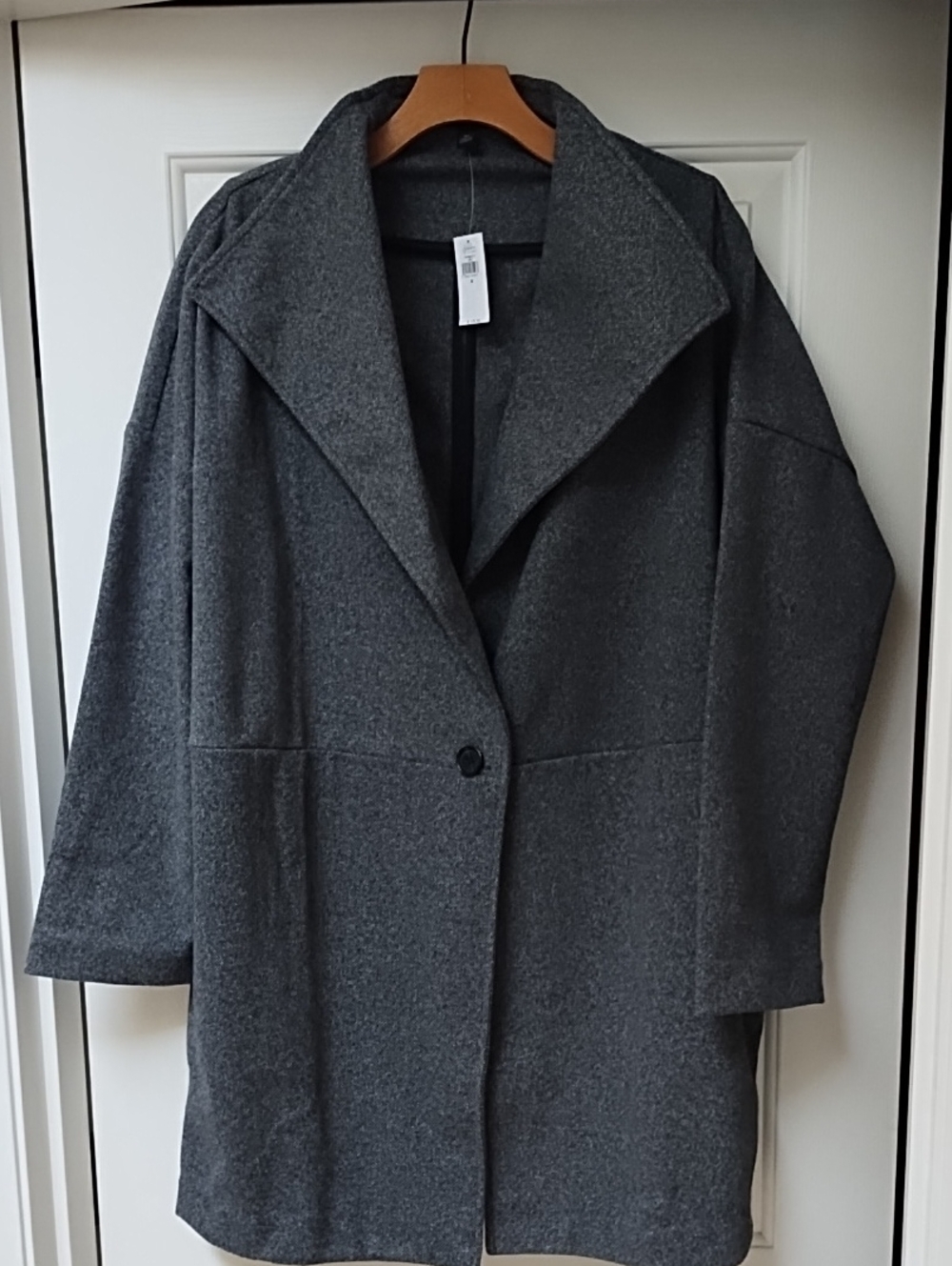 Banana Republic Charcoal Gray Topper Jacket Coat Duster NWT!